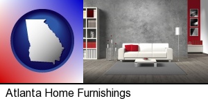 Atlanta, Georgia - home furnishings - 3d rendering