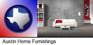 Austin, Texas - home furnishings - 3d rendering