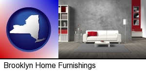 Brooklyn, New York - home furnishings - 3d rendering
