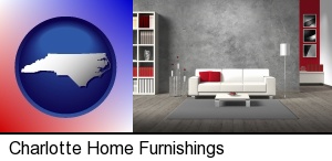 Charlotte, North Carolina - home furnishings - 3d rendering