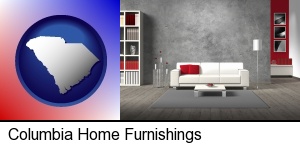 Columbia, South Carolina - home furnishings - 3d rendering
