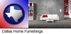 Dallas, Texas - home furnishings - 3d rendering