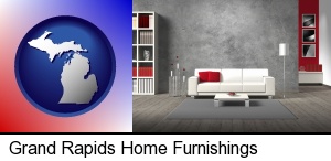 Grand Rapids, Michigan - home furnishings - 3d rendering