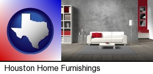 Houston, Texas - home furnishings - 3d rendering