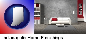 Indianapolis, Indiana - home furnishings - 3d rendering