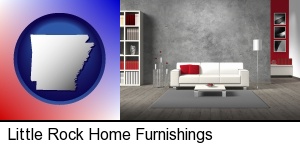 Little Rock, Arkansas - home furnishings - 3d rendering