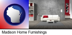 Madison, Wisconsin - home furnishings - 3d rendering