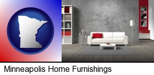Minneapolis, Minnesota - home furnishings - 3d rendering