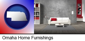Omaha, Nebraska - home furnishings - 3d rendering