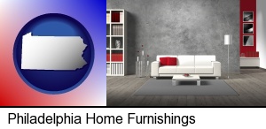 Philadelphia, Pennsylvania - home furnishings - 3d rendering