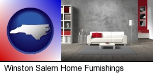 Winston Salem, North Carolina - home furnishings - 3d rendering