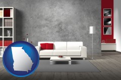 home furnishings - 3d rendering - with GA icon
