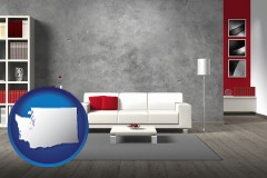home furnishings - 3d rendering - with WA icon